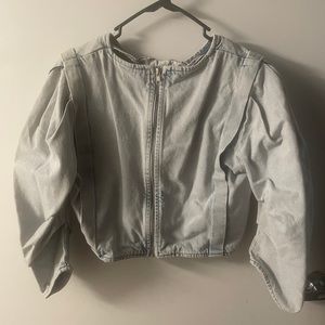 Zara brand... light blue Jean top